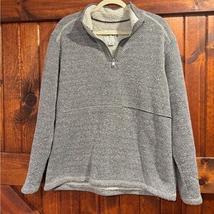 Orvis Outdoors Gray 1/4 Zip Up Sweater
